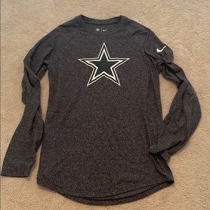 mens nike cowboys long sleeve t